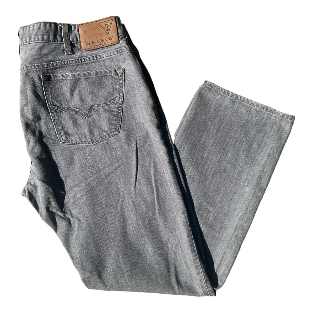 Men’s GUESS Lincoln Slim Straight Gray Jeans